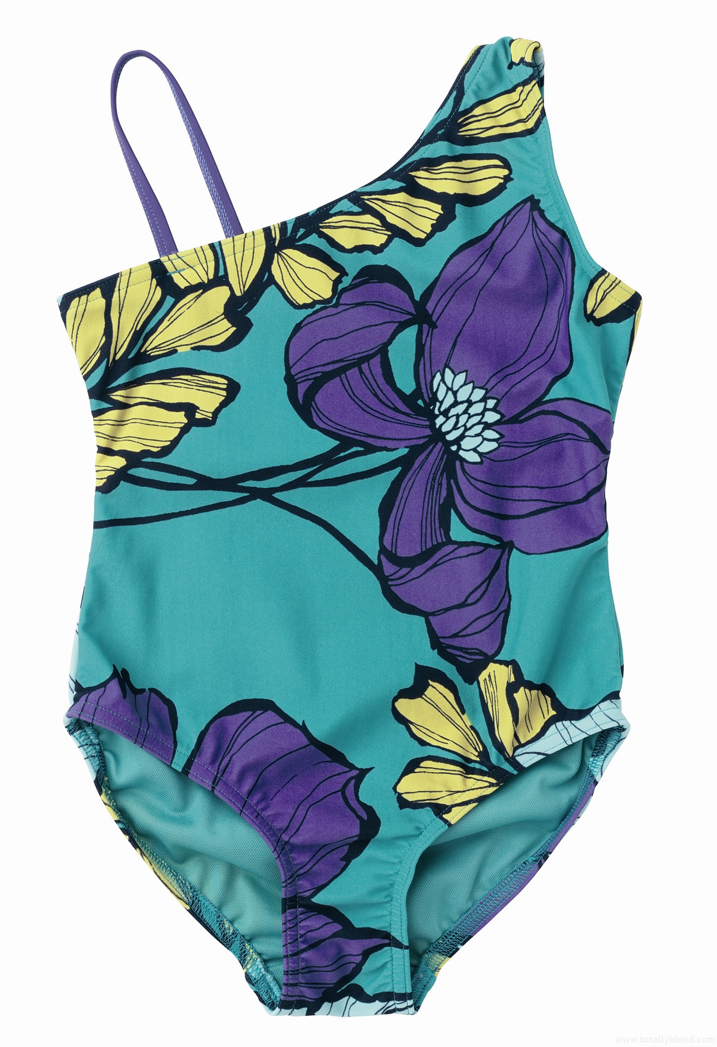 Turquiose_floral_print_swim_suit