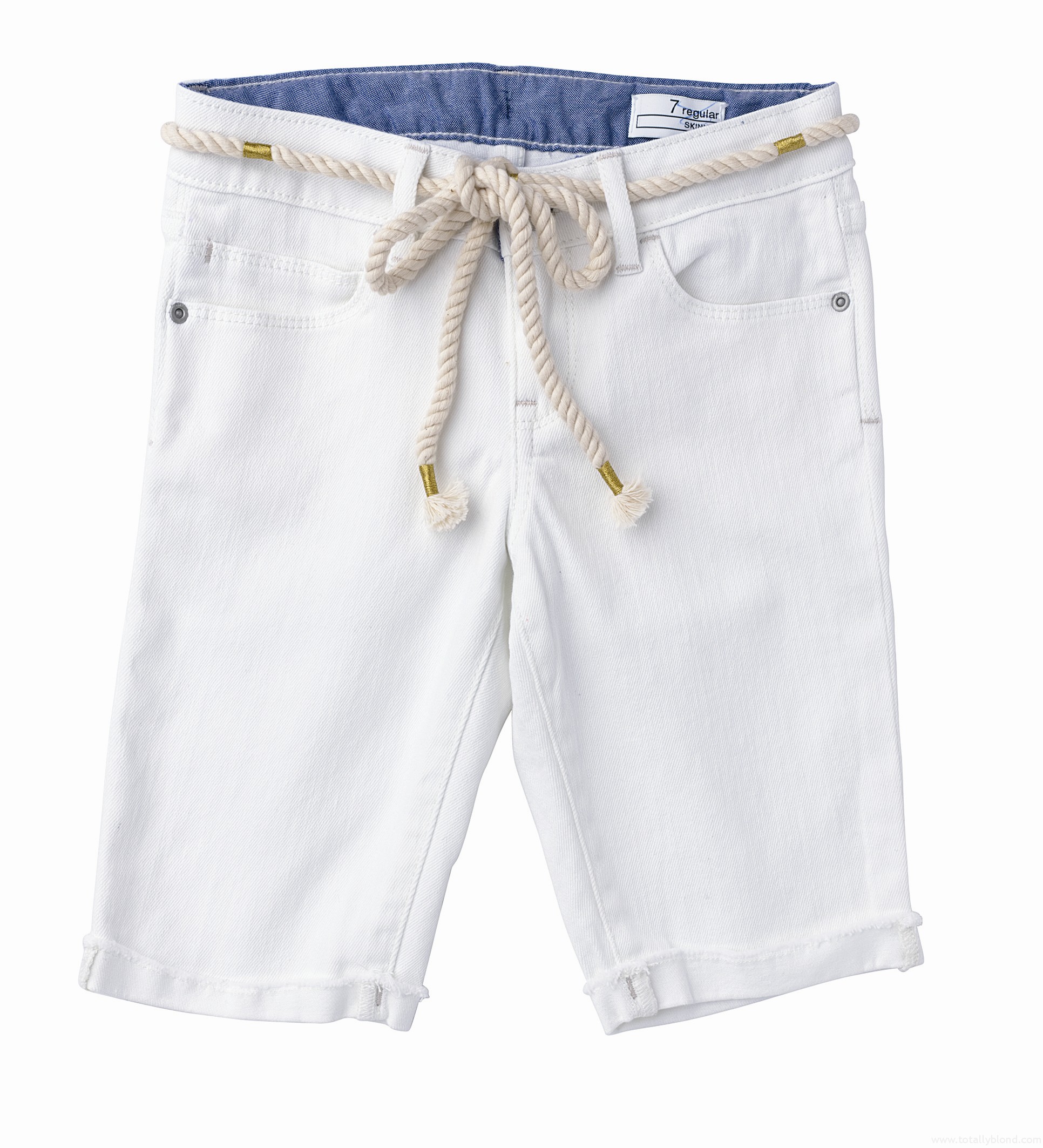White_denim_nautical_shorts