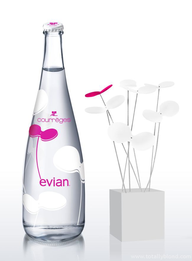 Evian_Bottle_Courreges_Flower