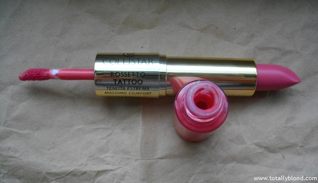 collistar Tattoo Lipstick Extreme wear 1 coral pink